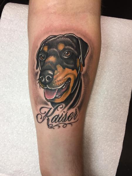 Tattoos - Kaiser dog portrait - 133005