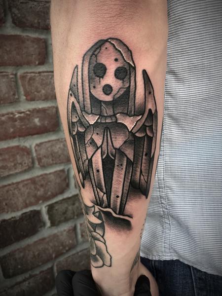 Tattoos - AFI stone statue - 134060