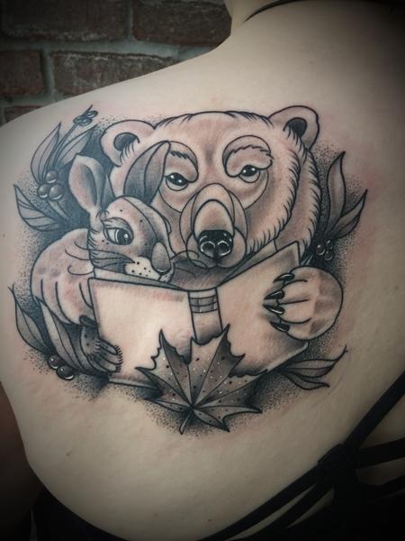 Tattoos - Polar bear rabbit - 133009