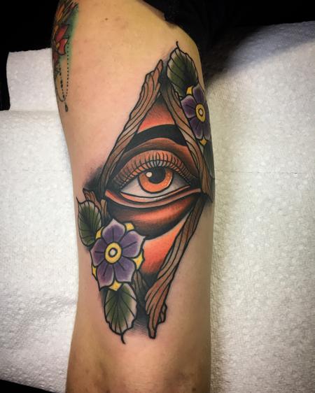 Tattoos - Old eye in the diamond thing - 132115