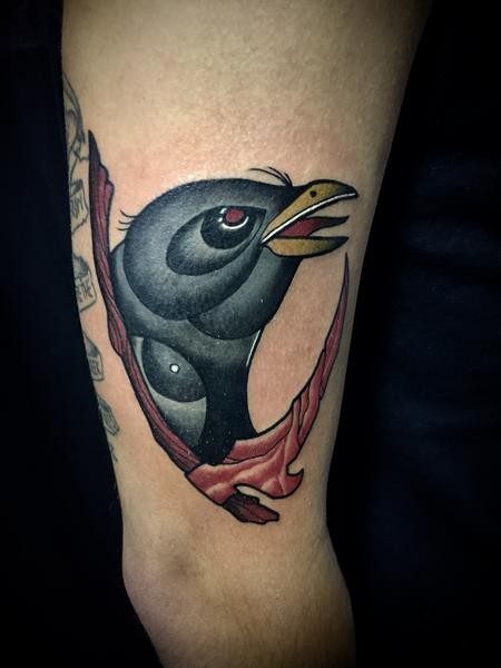 Tattoos - Crow head - 133658