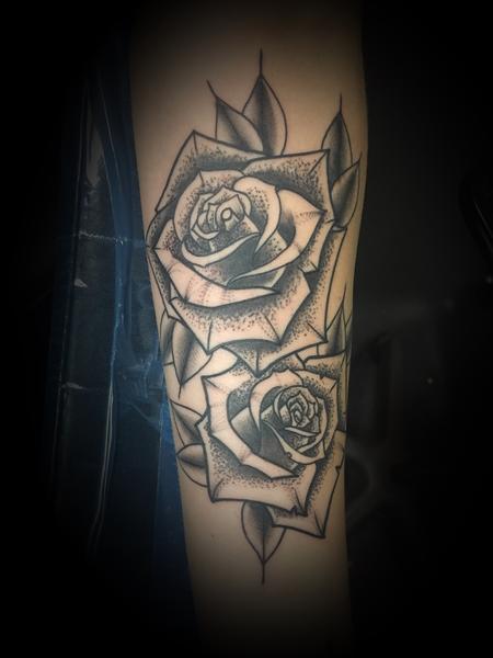 Tattoos - Dotted rose - 127386