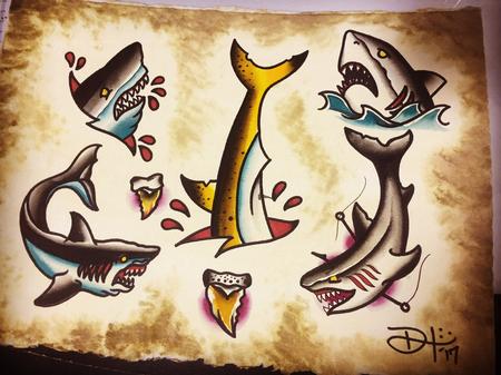 Tattoos - Shark flash - 127756
