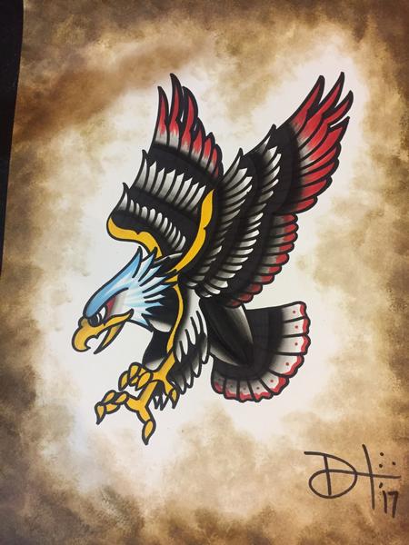 Tattoos - Traditional eagle - 127559