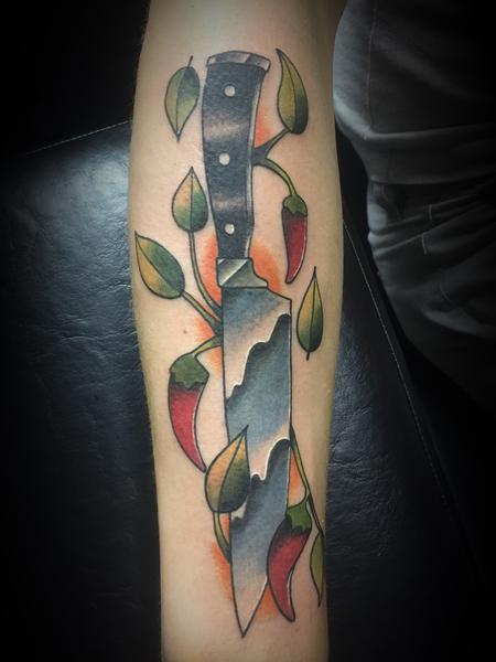 Tattoos - Chefs knife - 127406