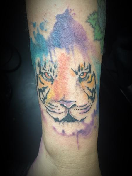 Tattoos - Watercolor tiger - 127403
