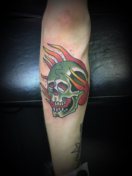 Tattoos - Traditional skull - 131299