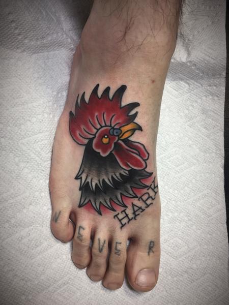 Tattoos - Traditional rooster - 131570