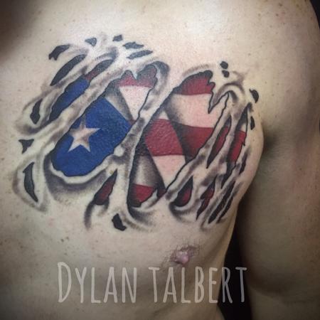 Tattoos - Puerto Rican flag - 129093