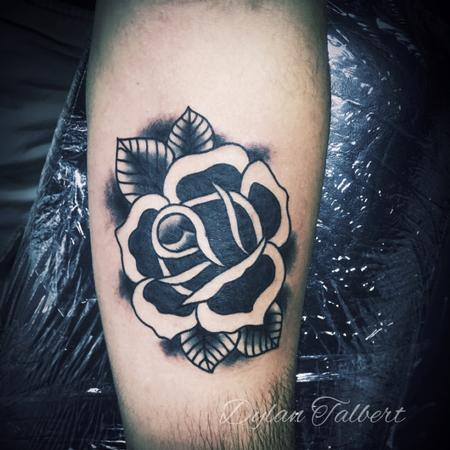 Tattoos - Black rose - 129092
