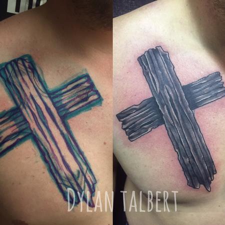 Tattoos - Freehand cross - 129226