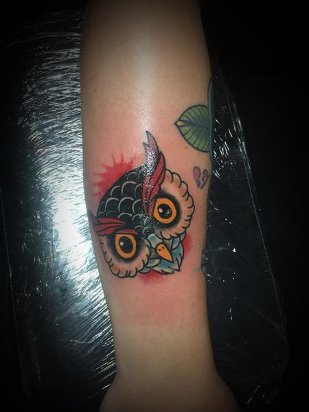 Tattoos - Owl head - 129223