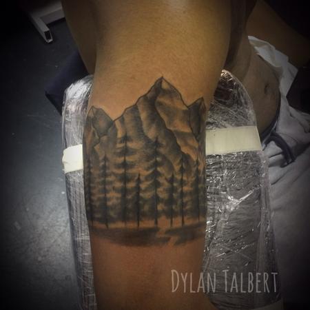 Tattoos - Mountain scene - 129707