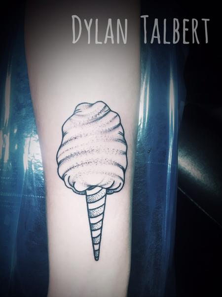 Tattoos - Cotton Candy cone - 129709