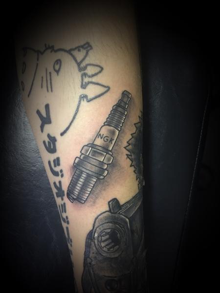 Tattoos - Spark plug  - 129755