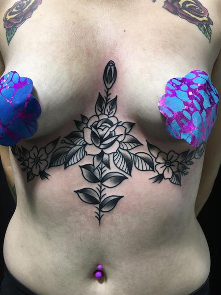 Tattoos - Traditional Flowers - 129776