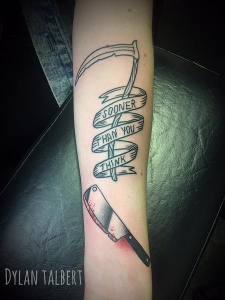 Tattoos - Scythe n knife - 129965