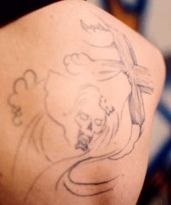 Really bad tattoo - Skull?