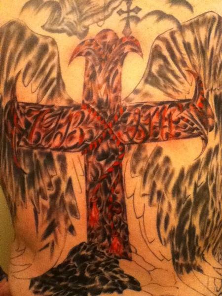 Bad Tattoos - Religion inspired back piece