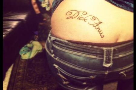 Bad Tattoos - Dick/Duck Anus.