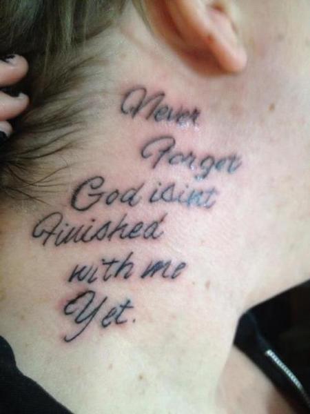 Bad Tattoos - God Isint gonna fix this.