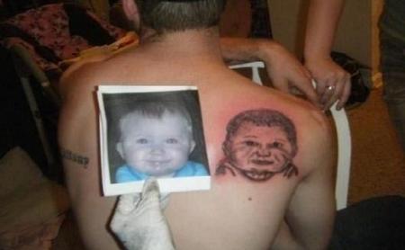 Bad Tattoos - Portrait tattoo