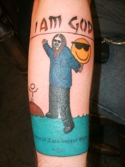 god tattoos. Bad Tattoos - god