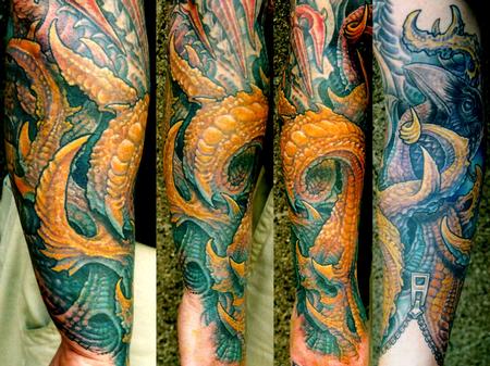 Tattoos - Biomech Half Sleeve - 112503
