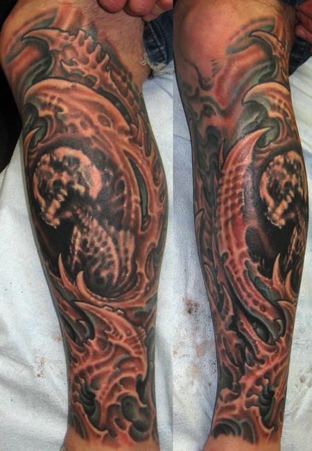 Tattoos - Biomech Lower Leg  - 126914