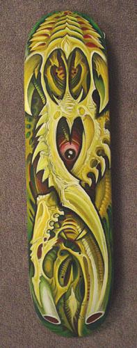 Tattoos - Oil on Skateboard Deck 2003 - 108194