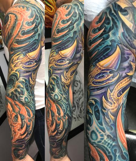 Tattoos - Biomech Tricep Tattoo - 126913