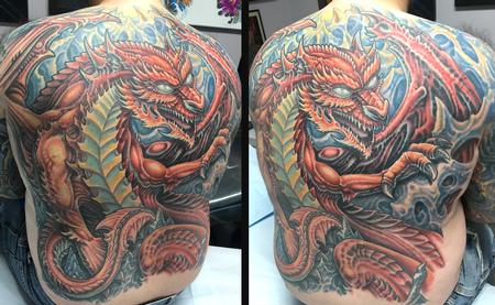 Tattoos - Bio Organic Dragon Backpiece - 132264