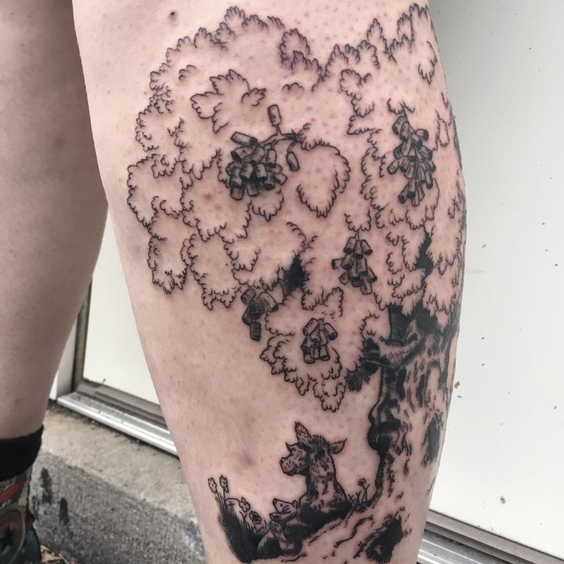 Ferdinand the Bull by Bri Howard Tattoos