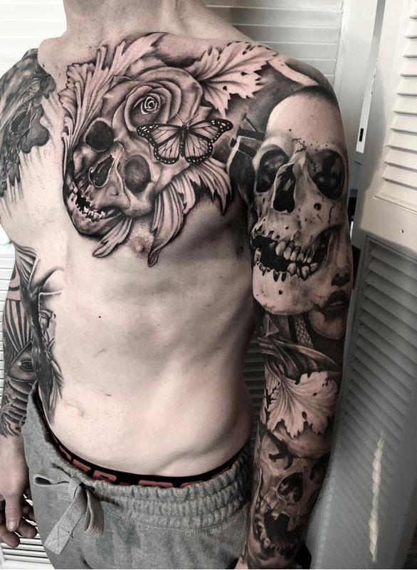 Deft Tattoo Studio Tattoos Joshua Nordstrom Skulls, skulls, skulls!