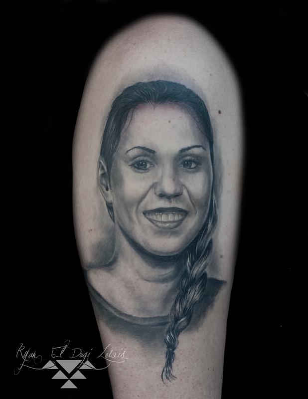 Tattoos - Black and Grey Portrait - 136053