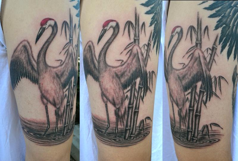 Tattoos - Japanese Crane - 58932