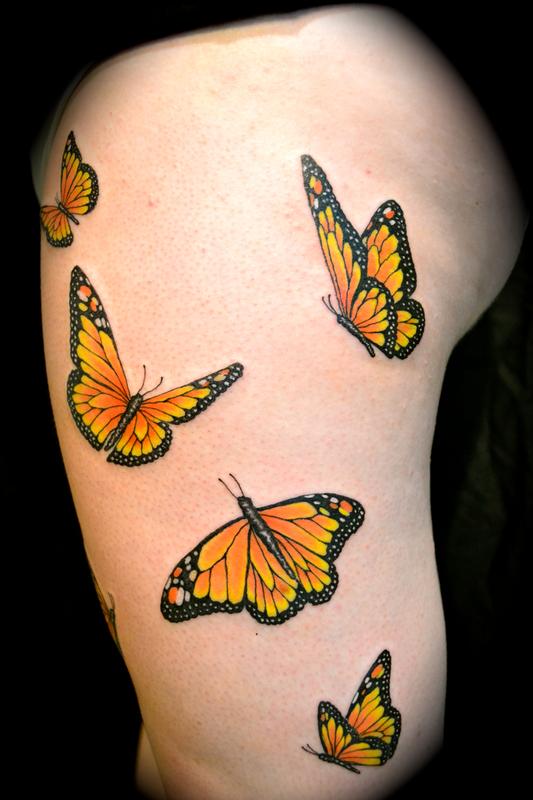 Tattoos - Monarch Butterflies - 56248