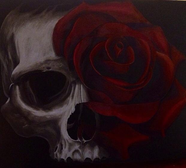 Tattoos - Skull Rose  - 82360