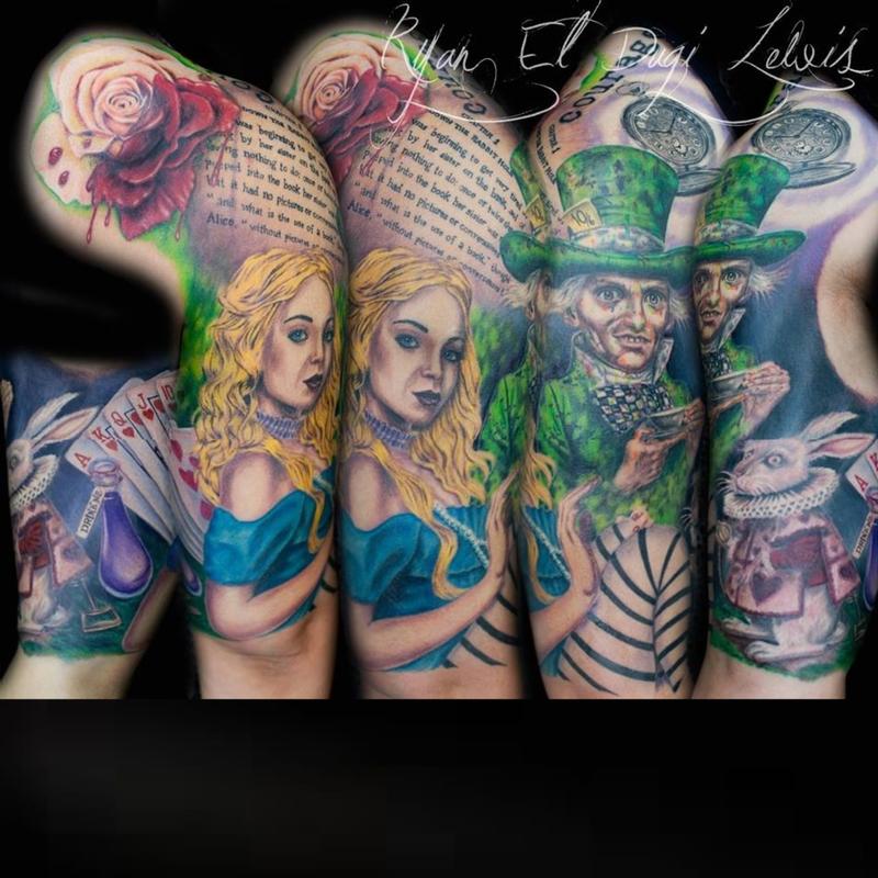 Tattoos - Alice in Wonderland Sleeve - 78088