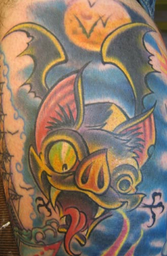 Looking for unique  Tattoos? bat tattoo