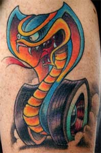Looking for unique  Tattoos? Cobra Wheels