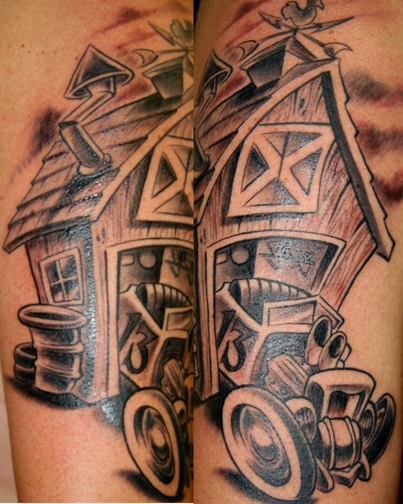 Looking for unique Tattoos HOT ROD Barn Intended to be color