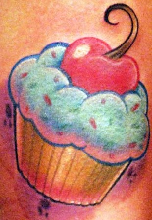 Looking for unique  Tattoos? Cherry Cupcake