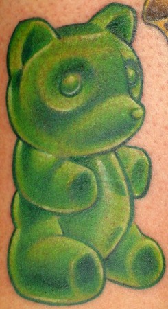 Looking for unique  Tattoos? A Gummy Bear
