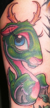 Tattoos - Green ReinDeer - 42018