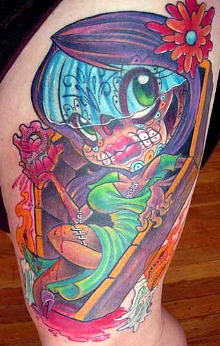 Tattoos Evil Zombie Bride in Coffin Now viewing image 20 of 71 previous Tattoos Evil Zombie Bride in Coffin Now viewing image 20 of 71 previous