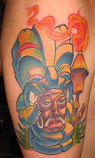 Looking for unique Tattoos Tiki Head