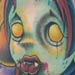 tattoo galleries/ - vampire girl eating a heart tattoo