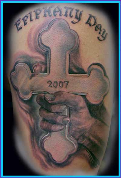 Tattoos - Epiphany cross - 19370