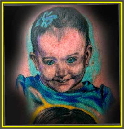 Tattoos - baby portrait - 19367